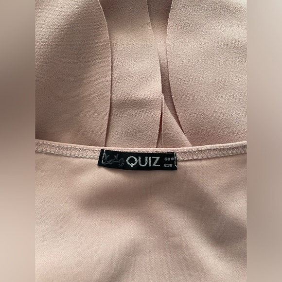 Lord & Taylor’s Quiz Dusky Frill Pink Halter Neck Frill Dress - Picture 9 of 9